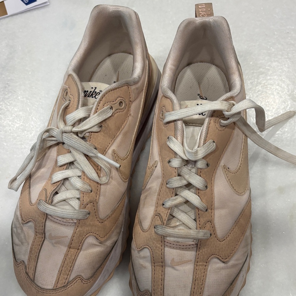 Nike Light Tan and Cream Sneakers